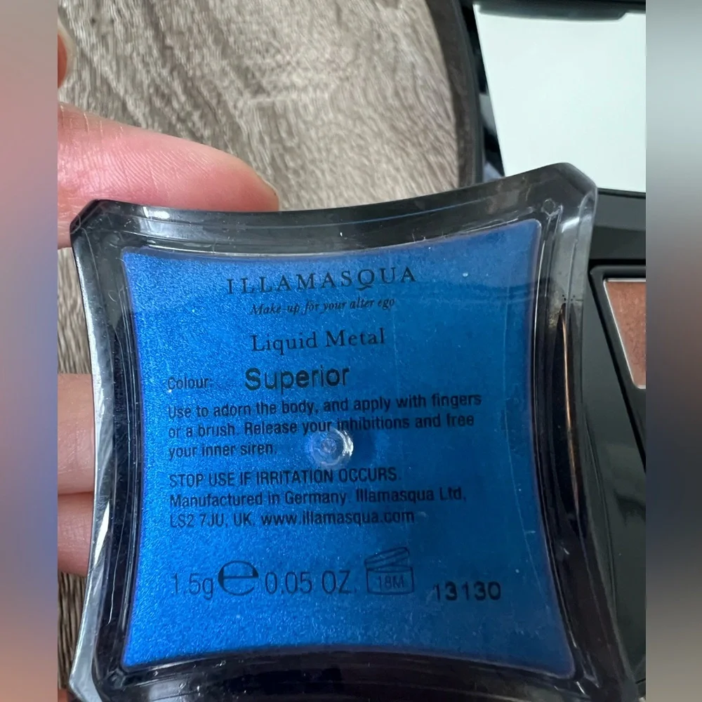 Illamasqua Liquid Metal Superior Blue Silver Gold Bronze
